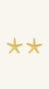 Earrings: ME THE LABEL Starfish Earrings - Gold
