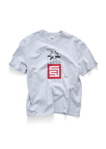 S Double: S DOUBLE Godfather Short Sleeve Tee - Ash Heather