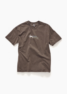 S Double: S DOUBLE Shield Tee - Washed Brown
