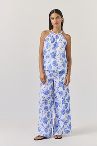 Tuesday Label: TUESDAY LABEL Home Pants - Blue Rose