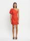 KIVARI Anais One Shoulder Mini Dress - Red