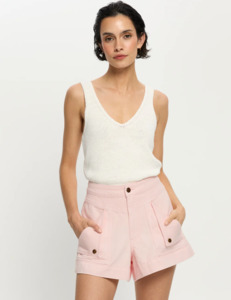 KIVARI Celene Denim Short - Soft Pink