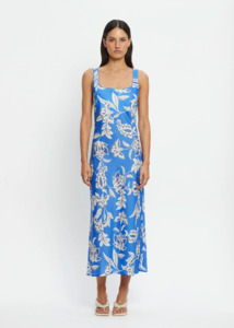 KIVARI Ren Midi Dress - Blue