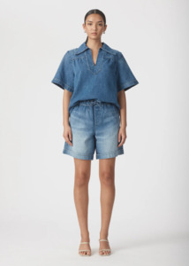 OUTLAND DENIM Eden Mid Short - Astronaut