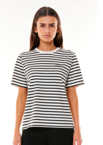 HUFFER Oui Oui Classic Tee - Black/Chalk