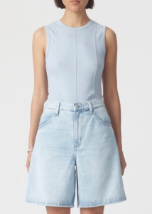 NOBODY DENIM Panelled Rib Tank - Bluebell