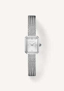 ROSEFIELD Mini Octagon Watch - Silver Mesh