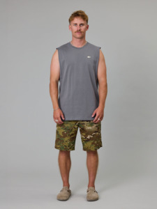 JUST ANOTHER FISHERMAN Stamp Tank - Charcoal