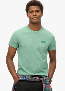 Superdry: SUPERDRY Essential Logo Tee - Bright Green