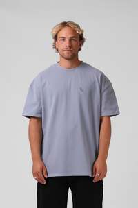 Rpm: RPM O/S Sanded Tee - Dusty Blue