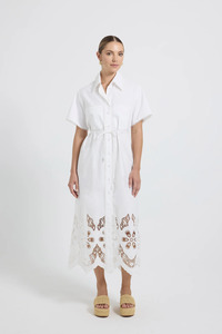 PASDUCHAS Orla Shirt Midi - White