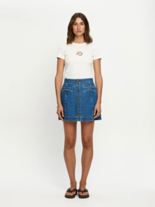 KIVARI Shea Denim Skirt - Indigo