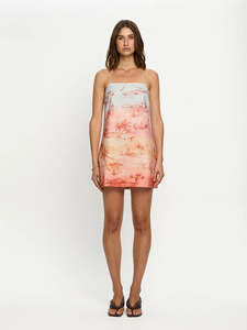 KIVARI Sunset Mini Dress - Blue / Orange
