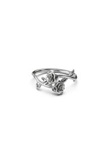 STOLEN GIRLFRIENDS CLUB Rose Wrap Ring - Silver