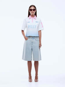 ENA PELLY Lucky Star Polo - Vintage White