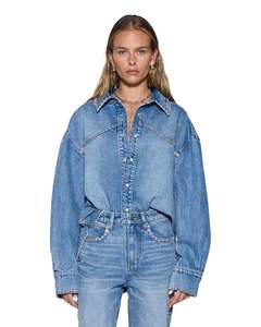 KSUBI Oversized Denim L/S Shirt - Maverik Krystal