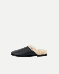 ALIAS MAE Monty - Black leather / Shearling