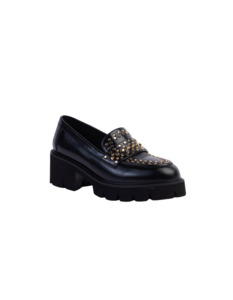 Kathryn Wilson: KATHRYN WILSON Kravitz Loafer - Black Hi Shine