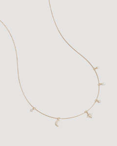 BY CHARLOTTE Celestial Skies Charm Choker -18k Gold Vermeil