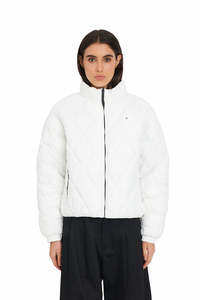 Huffer: HUFFER Quilted Loft Jacket - White