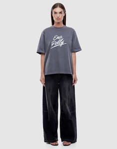 ENA PELLY Signature Tee - Washed Grey