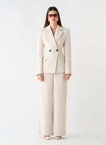 Esmaee: ESMAEE Edition Blazer - Sandstone
