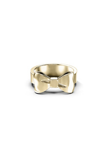 Stolen Girlfriends Club: STOLEN GIRLFRIENDS CLUB Bow Ring - Gold Vermeil