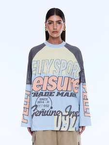 Ena Pelly: ENA PELLY Trademark Long Sleeve Tee - Multi / Pelly Sport
