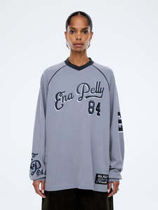 Ena Pelly: ENA PELLY Team EP Long Sleeve - Charcoal