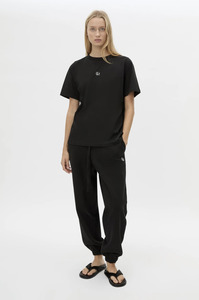 Camilla Marc: CAMILLA AND MARC Relaxed Lyra Logo Tee - Black / White