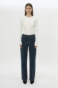 Camilla Marc: CAMILLA & MARC Rune Neps Denim Jean - Indigo Neps
