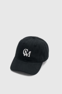 Camilla Marc: CAMILLA AND MARC Isolde Embroidered Logo Cap - Black/ White