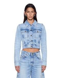Ksubi: KSUBI Slim Trucker Jacket - Flight Blue