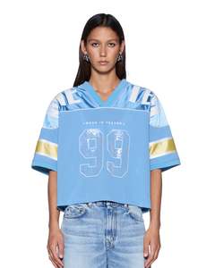 Ksubi: KSUBI 99 Spark Short Sleeve Jersey - Azure Yellow / Blue