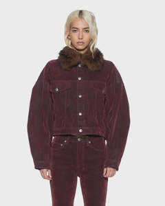 KSUBI Relaxed Trucker Jacket - Merlot
