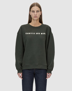 CAMILLA & MARC Anca Graphic Sweater - Bottle Green