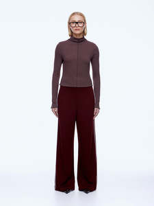 ENA PELLY Alessia Relaxed Pant - Burgundy