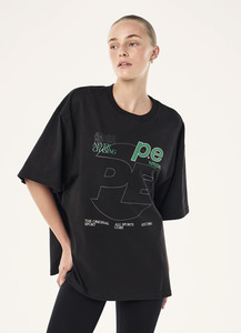 P.E NATION Current Oversized Tee - Black