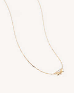 By Charlotte: BY CHARLOTTE  Lotus Rain Necklace - 18k Gold Vermeil