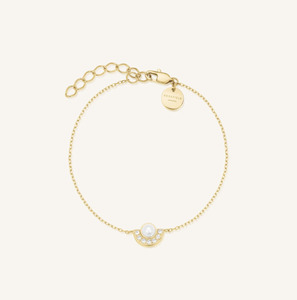 ROSEFIELD Pearl Halo Bracelet - Gold