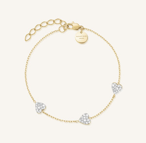 New Arrivals: ROSEFIELD 3 Hearts Bracelet - Gold