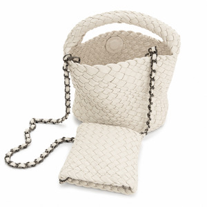 ME THE LABEL Mini Woven Bag - Ivory