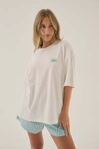ARAMINTA JAMES Banana Oversized Tee - Snow