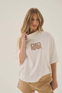 Womens: ARAMINTA JAMES AJJA Oversized Tee - Snow