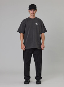 JUST ANOTHER FISHERMAN Casting Heavy Shore Tee - Aged Black