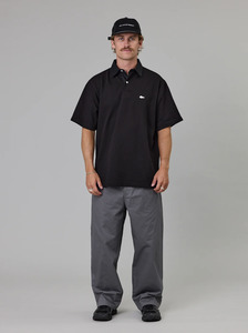 JUST ANOTHER FISHERMAN Port Side Polo - Black