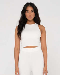Rusty: RUSTY Amelia Knit Tank - White