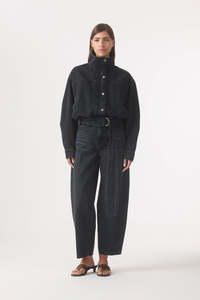 Outland Denim 1: OUTLAND DENIM Freddy High Barrel Jean - Vintage Black