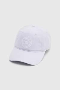 Camilla Marc: CAMILLA & MARC Westley Emb Logo Cap - Iced Lilac / White