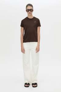 Camilla Marc: CAMILLA & MARC Calista Fitted Print Tee - Hickory